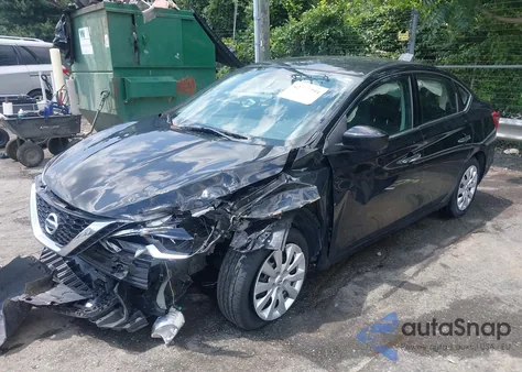 2019 Nissan Sentra S z USA, uszkodzony, nr VIN 3N1AB7AP8KY342973